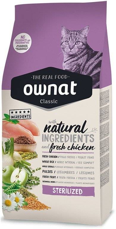 ΤΡΟΦΗ ΓΑΤΑΣ OWNAT CLASSIC STERILIZED 1.5KG
