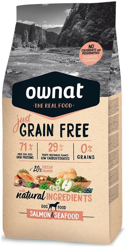 OWNAT ΤΡΟΦΗ ΣΚΥΛΟΥ OWNAT JUST ADULT ΣΟΛΟΜΟΣ - ΘΑΛΑΣΣΙΝΑ 14KG