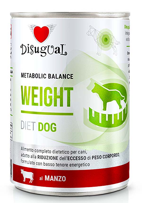 DISUGUAL ΚΟΝΣΕΡΒΑ ΣΚΥΛΟΥ DISUGUAL METABOLIC BALANCE WEIGHT ΜΕ ΒΟΔΙΝΟ 400GR