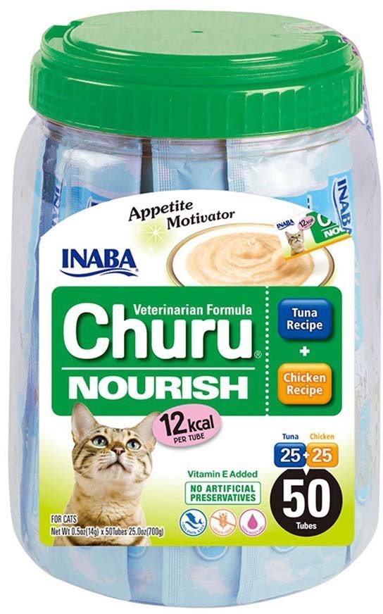 INABA ΛΙΧΟΥΔΙΕΣ CHURU CAT NOURISH ΤΟΝΟΣ - ΚΟΤΟΠΟΥΛΟ 14GR