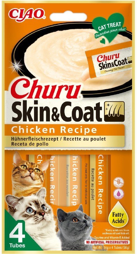 INABA ΛΙΧΟΥΔΙΕΣ CHURU CAT SKIN - COAT ΚΟΤΟΠΟΥΛΟ 56GR