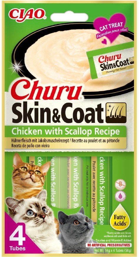 INABA ΛΙΧΟΥΔΙΕΣ CHURU CAT SKIN - COAT ΚΟΤΟΠΟΥΛΟ - ΧΤΕΝΙΑ 56GR