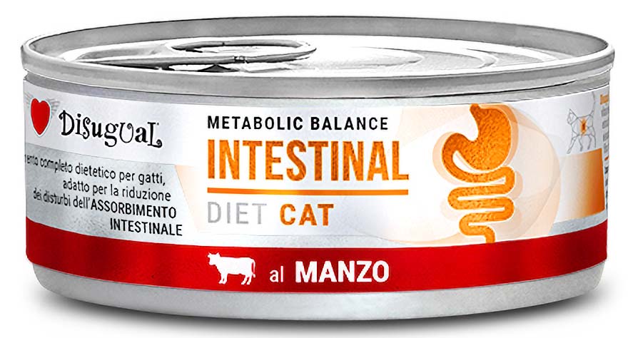 DISUGUAL ΚΟΝΣΕΡΒΑ ΓΑΤΑΣ DISUGUAL METABOLIC BALANCE INTESTINAL ΜΕ ΒΟΔΙΝΟ 85GR