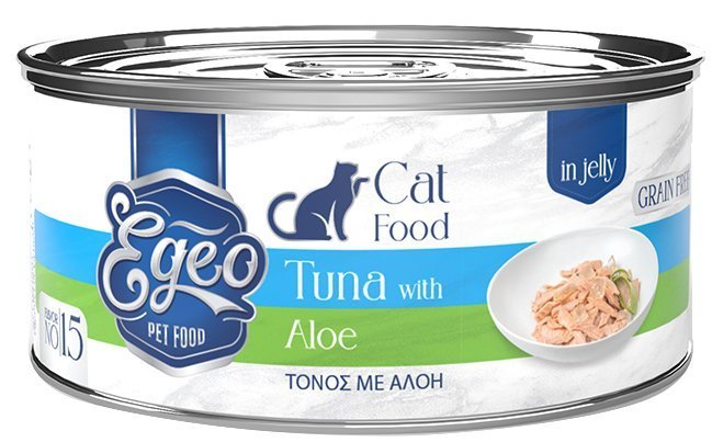 EGEO ΚΟΝΣΕΡΒΑ ΓΑΤΑΣ EGEO ΤΟΝΟΣ ΜΕ ΑΛΟΗ ΣΕ ΖΕΛΕ 85GR