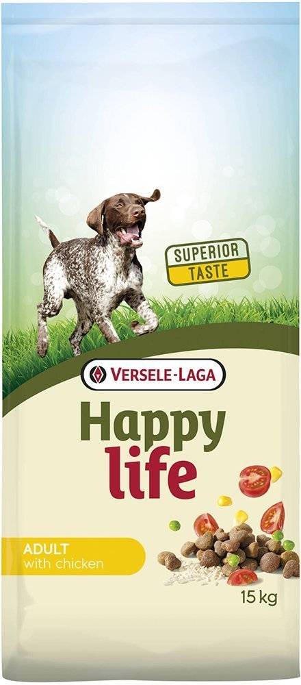 ΤΡΟΦΗ ΣΚΥΛΟΥ HAPPY LIFE ADULT ΚΟΤΟΠΟΥΛΟ 15KG