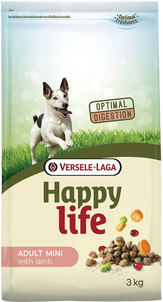 HAPPY LIFE ΤΡΟΦΗ ΣΚΥΛΟΥ HAPPY LIFE MINI ADULT ΑΡΝΙ 3KG