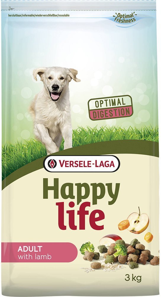 HAPPY LIFE ΤΡΟΦΗ ΣΚΥΛΟΥ HAPPY LIFE ADULT ΑΡΝΙ 3KG