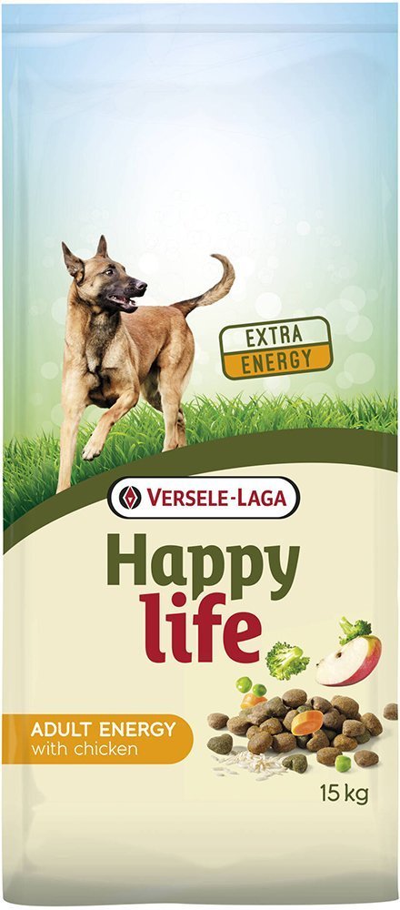 HAPPY LIFE ΤΡΟΦΗ ΣΚΥΛΟΥ HAPPY LIFE ADULT ENERGY ΚΟΤΟΠΟΥΛΟ 15KG