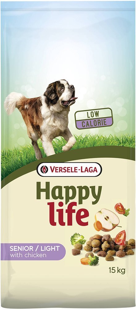 HAPPY LIFE ΤΡΟΦΗ ΣΚΥΛΟΥ HAPPY LIFE LIGHT-SENIOR ΚΟΤΟΠΟΥΛΟ 15KG