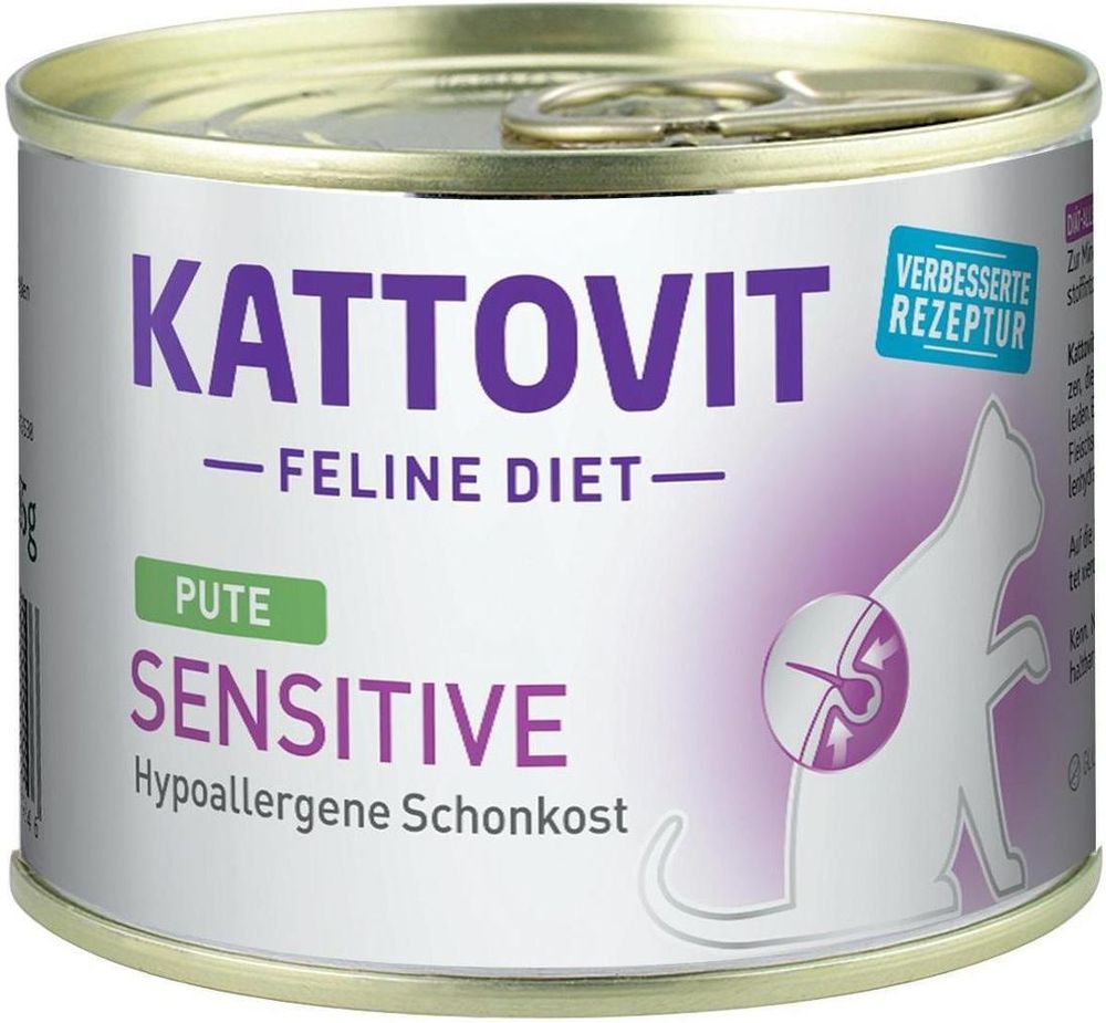 KATTOVIT ΚΟΝΣΕΡΒΑ ΓΑΤΑΣ KATTOVIT SENSITIVE ΓΑΛΟΠΟΥΛΑ 185GR