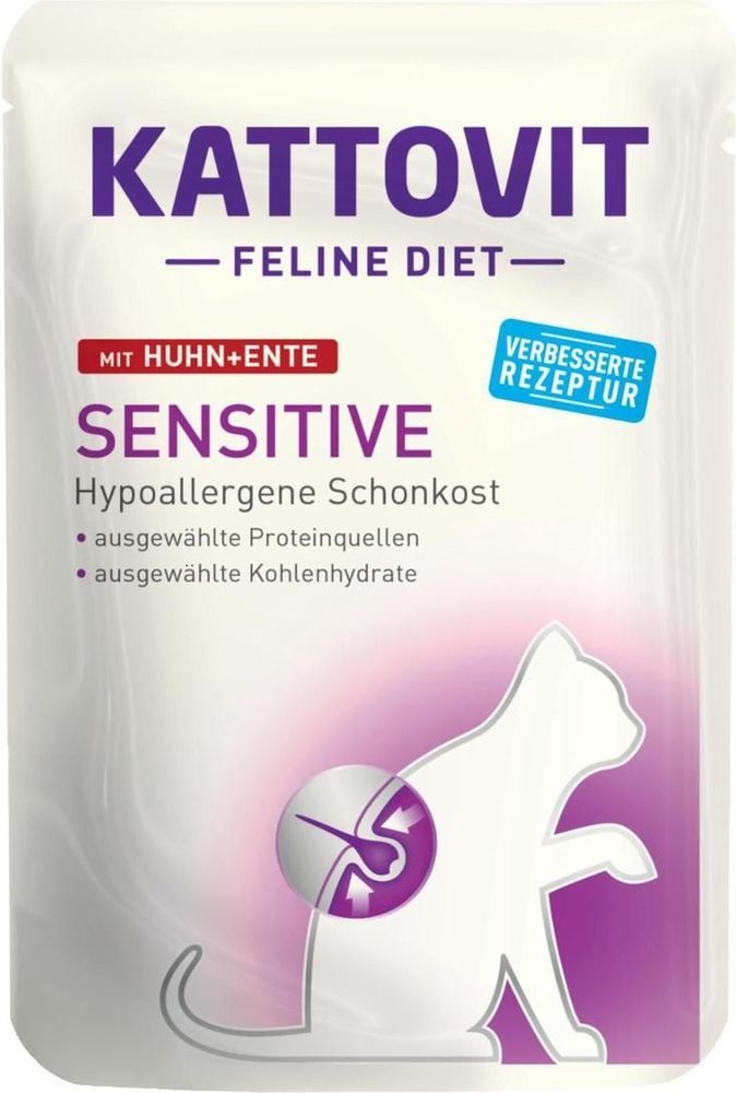 KATTOVIT ΦΑΚΕΛΑΚΙ ΓΑΤΑΣ KATTOVIT SENSITIVE ΚΟΤΟΠΟΥΛΟ - ΠΑΠΙΑ 85GR