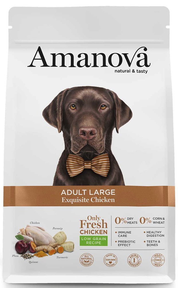 AMANOVA ΤΡΟΦΗ ΣΚΥΛΟΥ AMANOVA ADULT LARGE BREED EXQUISITE ΚΟΤΟΠΟΥΛΟ 12KG
