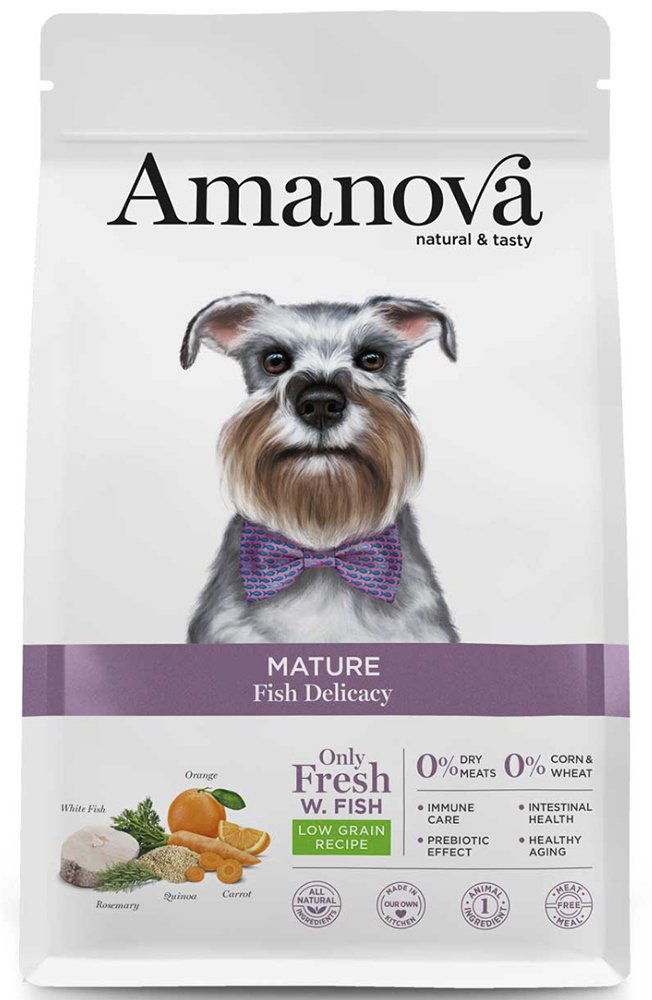 AMANOVA ΤΡΟΦΗ ΣΚΥΛΟΥ AMANOVA ADULT MATURE FISH DELICACY ΛΕΥΚΟ ΨΑΡΙ 2KG