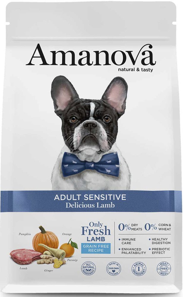 AMANOVA ΤΡΟΦΗ ΣΚΥΛΟΥ AMANOVA ADULT SENSITIVE DELICIOUS ΑΡΝΙ 2KG