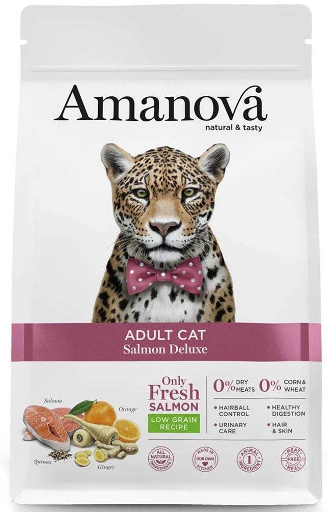 ΤΡΟΦΗ ΓΑΤΑΣ AMANOVA ADULT DELUXE ΣΟΛΟΜΟΣ 1.5KG