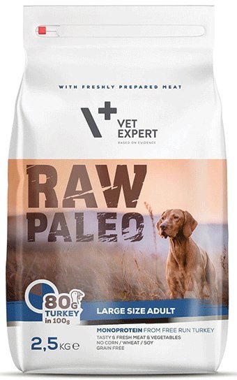 RAW PALEO ΤΡΟΦΗ ΣΚΥΛΟΥ RAW PALEO ADULT LARGE ΓΑΛΟΠΟΥΛΑ 2.5KG