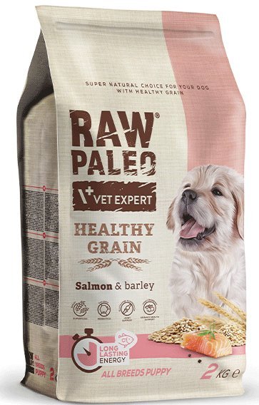 RAW PALEO ΤΡΟΦΗ ΣΚΥΛΟΥ RAW PALEO HEALTHY GRAIN PUPPY ΣΟΛΟΜΟΣ 2KG