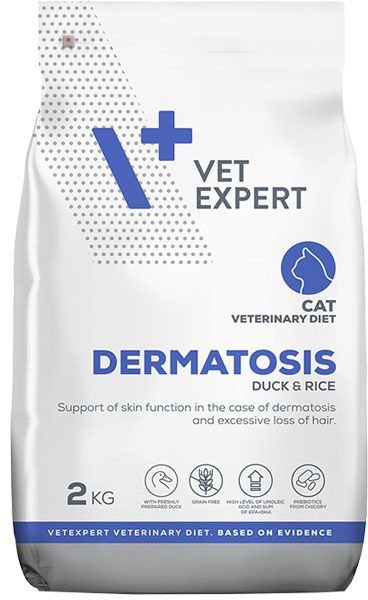 VET EXPERT ΤΡΟΦΗ ΓΑΤΑΣ VET EXPERT DERMATOSIS ΠΑΠΙΑ - ΡΥΖΙ 2KG