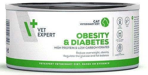 ΚΟΝΣΕΡΒΑ ΓΑΤΑΣ VET EXPERT OBESITY - DIABETES ΓΑΛΟΠΟΥΛΑ 100GR