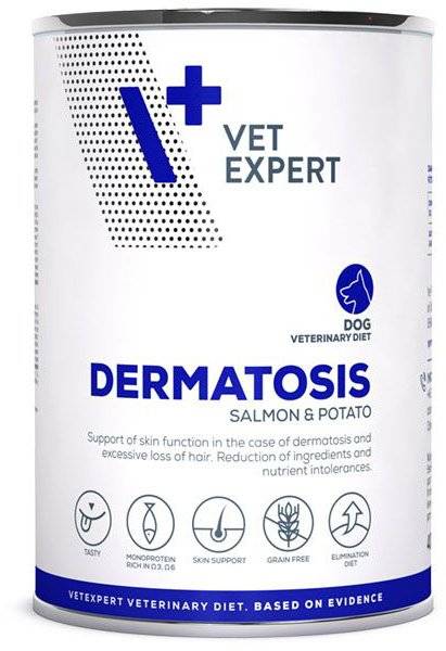 ΚΟΝΣΕΡΒΑ ΣΚΥΛΟΥ VET EXPERT DERMATOSIS ΣΟΛΟΜΟΣ 400GR