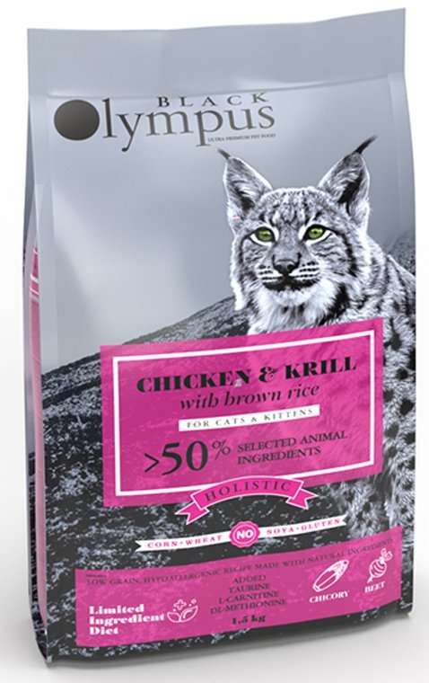 BLACK OLYMPUS ΤΡΟΦΗ ΓΑΤΑΣ BLACK OLYMPUS KITTEN ΚΟΤΟΠΟΥΛΟ - KRILL 8KG
