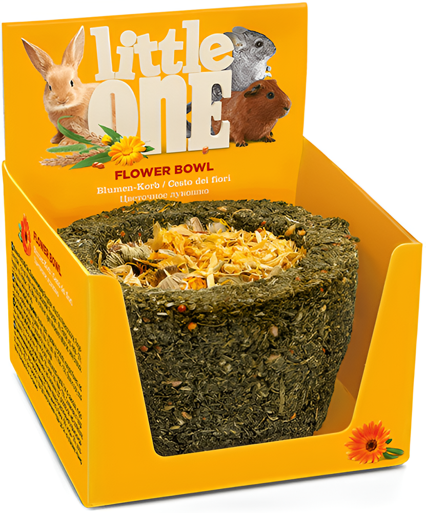 LITTLE ONE SNACK LITTLE ONE TREAT TOY FLOWER BOWL 120GR