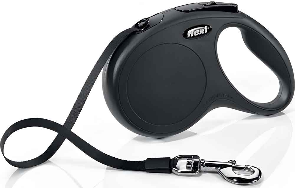 FLEXI ΟΔΗΓΟΣ FLEXI NEW CLASSIC M ΜΑΥΡΟ 5M