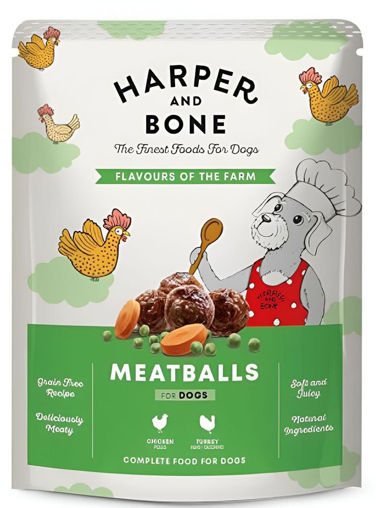 NUTRO CHOICE ΚΟΝΣΕΡΒΑ ΣΚΥΛΟΥ HARPER - BONE MEATBALLS FLAVOURS OF THE FARM 300GR