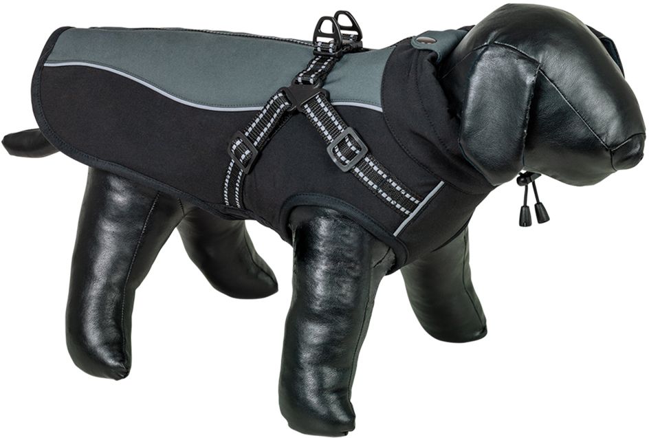 NOBBY ΠΑΛΤΟ ΣΚΥΛΟΥ NOBBY META 2 IN 1 ΜΑΥΡΟ ΓΚΡΙ (26 CM)