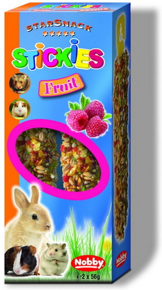 NOBBY ΜΠΑΣΤΟΥΝΑΚΙΑ NOBBY BUNNY STICS ΜΕ ΦΡΟΥΤΑ (2X56GR)