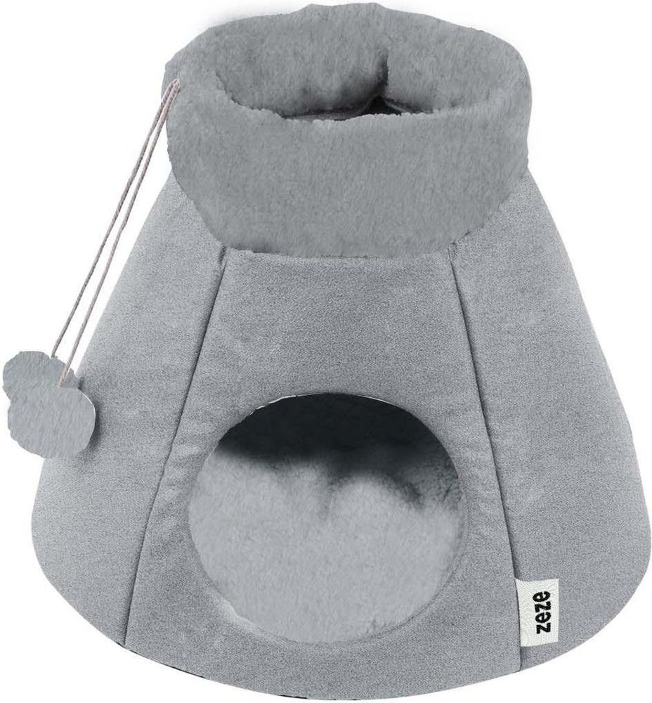 ZEZELIFE ΦΩΛΙΑ ΓΑΤΑΣ ZEZE GRAY HOUSE (54Χ54Χ41CM)