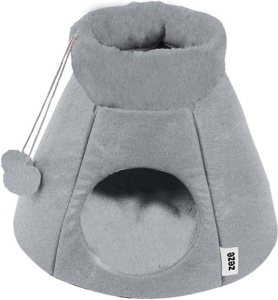 ΦΩΛΙΑ ΓΑΤΑΣ ZEZE GRAY HOUSE (54Χ54Χ41CM)