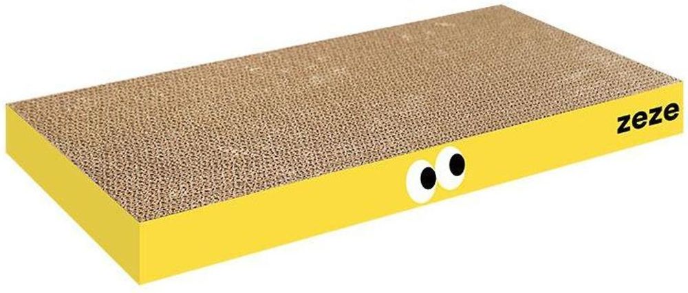 ZEZELIFE ΝΥΧΟΔΡΟΜΙΟ ZEZE SCRATCHING BOARD YELLOW (44X22X4CM)