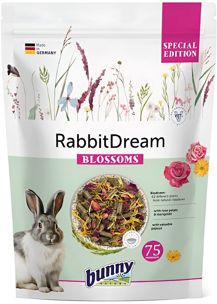 BUNNY NATURE ΤΡΟΦΗ ΓΙΑ ΚΟΥΝΕΛΙ BUNNY NATURE BLOSSOMS (1,5KG)