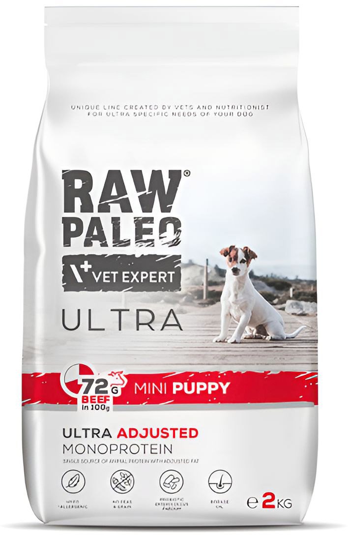 VET EXPERT ΤΡΟΦΗ ΣΚΥΛΟΥ RAW PALEO ULTRA PUPPY MINI ΒΟΔΙΝΟ (2KG)