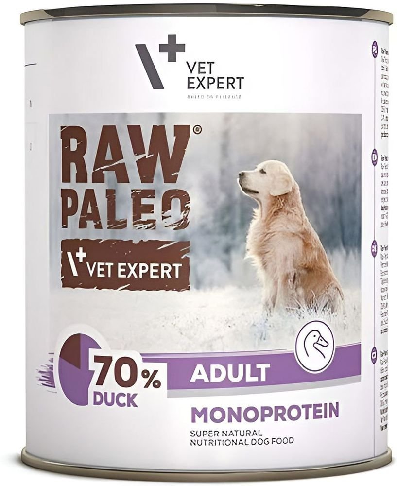 RAW PALEO ΥΓΡΗ ΤΡΟΦΗ ΣΚΥΛΟΥ RAW PALEO ADULT DUCK (800GR)