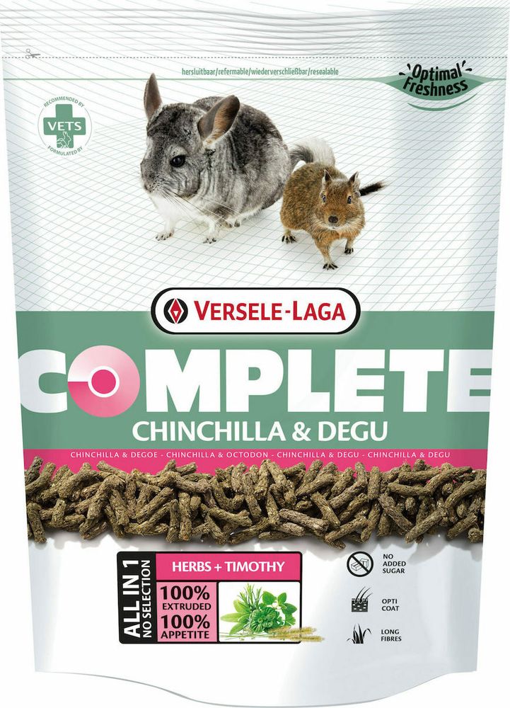VERSELE-LAGA ΤΡΟΦΗ ΓΙΑ ΤΣΙΝΤΣΙΛΑ ΝΤΕΓΚΟΥ VERSELE LAGA CHINCHILLA - DEGU (500GR)