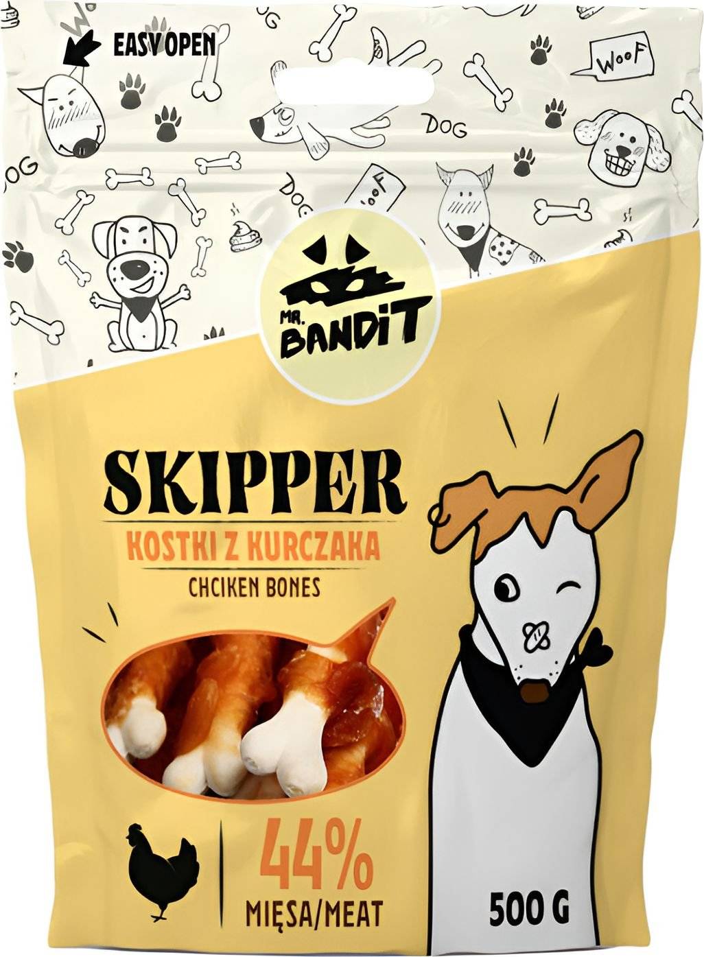ΛΙΧΟΥΔΙΕΣ ΣΚΥΛΟΥ VET EXPERT MR BANDIT SKIPPER CHICKEN BONES (500GR)