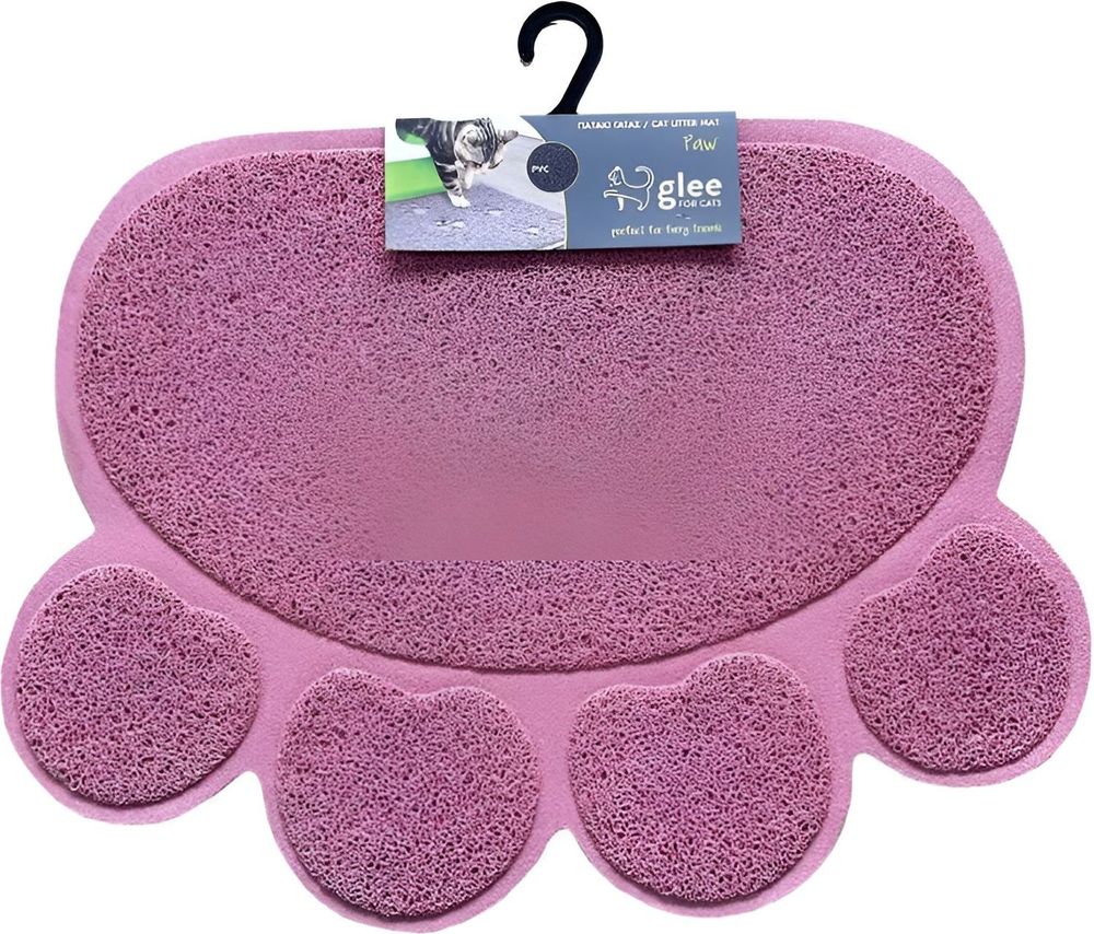 GLEE ΠΑΤΑΚΙ ΤΟΥΑΛΕΤΑΣ GLEE PAW ΣΚΟΥΡΟ ΡΟΖ (45X60 CM)