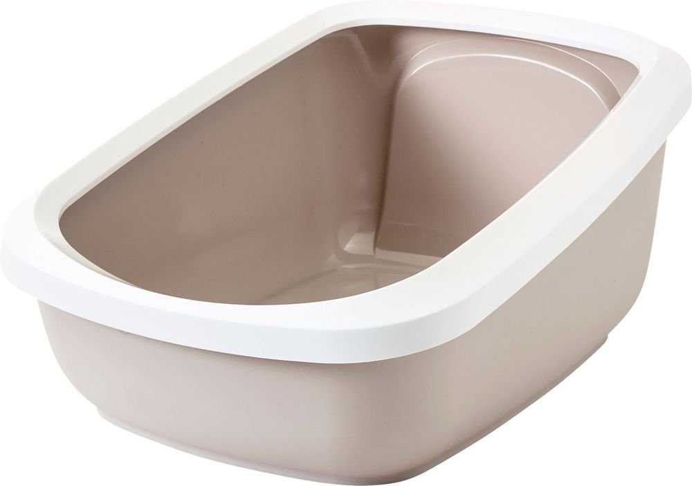 SAVIC ΛΕΚΑΝΗ ΓΑΤΑΣ SAVIC ASEO JUMBO ΒΑΘΙΑ ΛΕΥΚΟ MOKA (67,5X48,5X28CM)