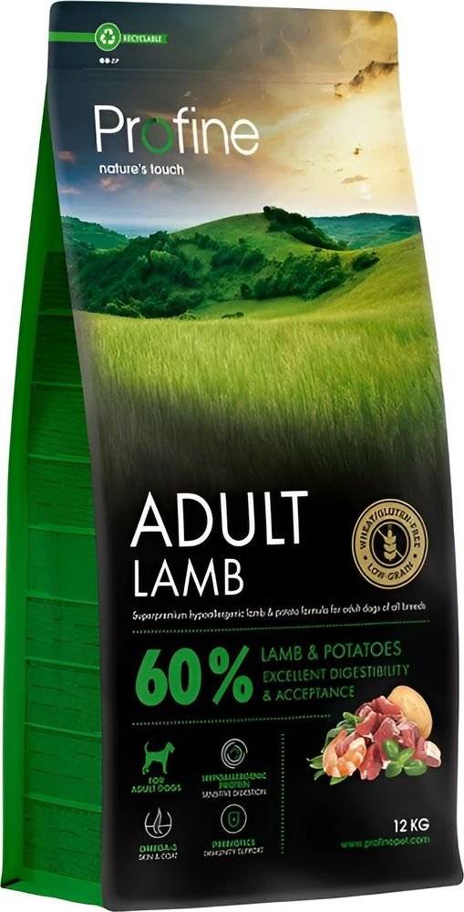 ΤΡΟΦΗ PROFINE ADULT ΜΕ ΑΡΝΙ - ΠΑΤΑΤΑ (12KG)