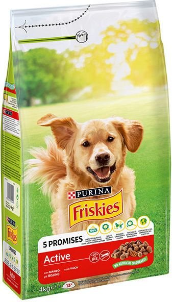 FRISKIES ΞΗΡΑ ΤΡΟΦΗ ΣΚΥΛΟΥ FRISKIES ACTIVE ΒΟΔΙΝΌ 4KG