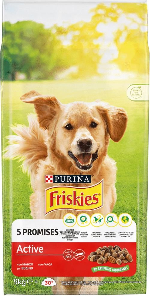 FRISKIES ΞΗΡΑ ΤΡΟΦΗ ΣΚΥΛΟΥ FRISKIES ACTIVE ΒΟΔΙΝΌ 9KG