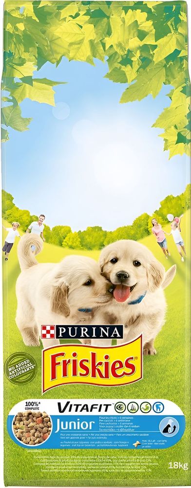 FRISKIES ΞΗΡΑ ΤΡΟΦΗ ΣΚΥΛΟΥ FRISKIES JUNIOR ΚΟΤΌΠΟΥΛΟ ΠΡΟΣΘΕΤΟ ΓΑΛΑ - ΛΑΧΑΝΙΚΑ 18KG