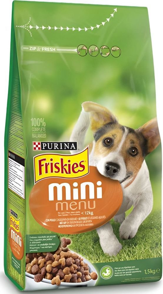 FRISKIES ΞΗΡΑ ΤΡΟΦΗ ΣΚΥΛΟΥ FRISKIES MINI MENU ΚΟΤΟΠΟΥΛΟ - ΠΡΟΣΘΕΤΑ ΛΑΧΑΝΙΚΑ 1,5KG