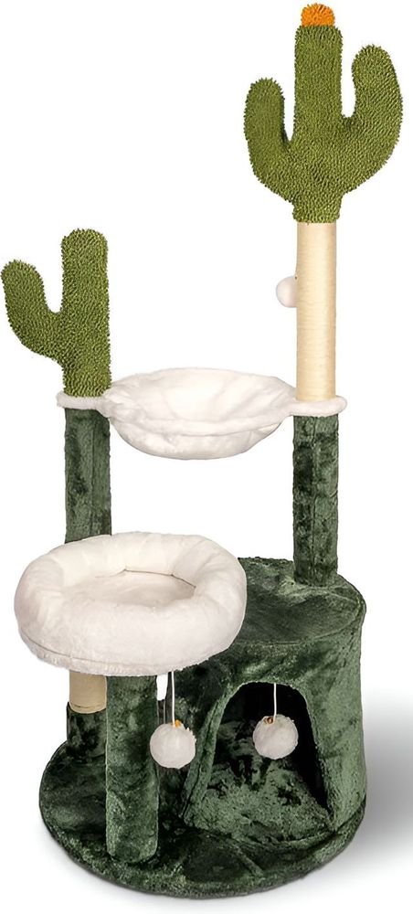 GLEE ΝΥΧΟΔΡΟΜΙΟ ΓΑΤΑΣ GLEE DOUBLE CACTUS ΠΡΑΣΙΝΟ (49X49X125CM)