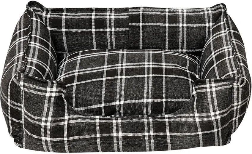 GLEE ΚΡΕΒΑΤΙ GLEE TARTAN ΓΚΡΙ ΣΚΟΥΡΟ (95X75X28CM)