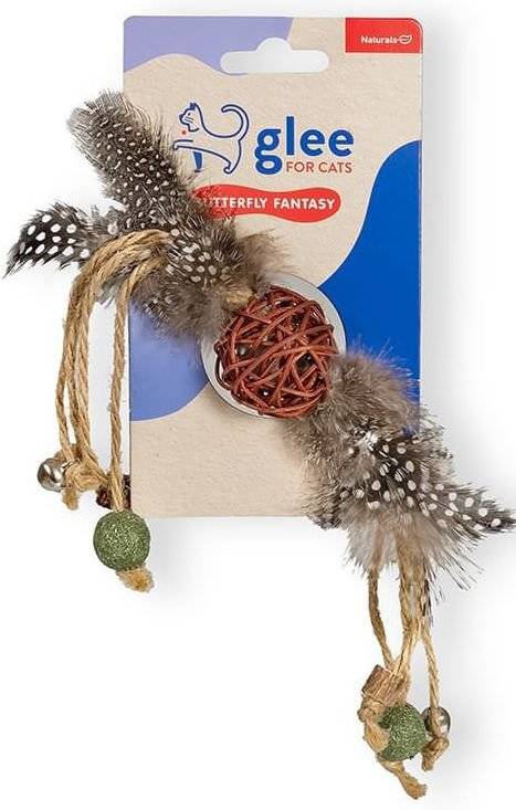 ΠΑΙΧΝΙΔΙ ΓΑΤΑΣ GLEE BUTTERFLY FANTASY ME CATNIP - JUTE (4,7CM)