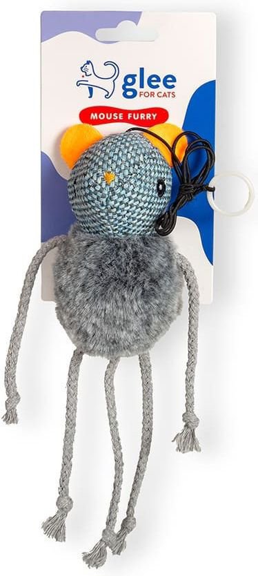 GLEE ΠΑΙΧΝΙΔΙ ΓΑΤΑΣ GLEE MOUSE FERRY BELLY (12X6CM)