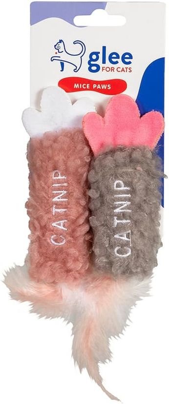 GLEE ΠΑΙΧΝΙΔΙ ΓΑΤΑΣ GLEE MICE PAWS TWINS ΜΕ CATNIP
